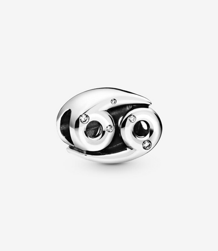 Pandora Moments Silver Sparkling Cancer Zodiac Charm