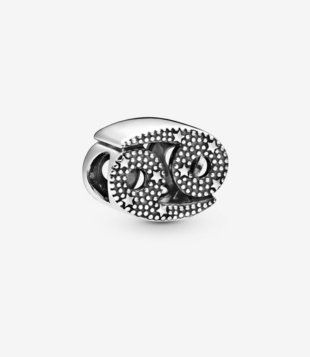 Pandora Moments Silver Sparkling Cancer Zodiac Charm
