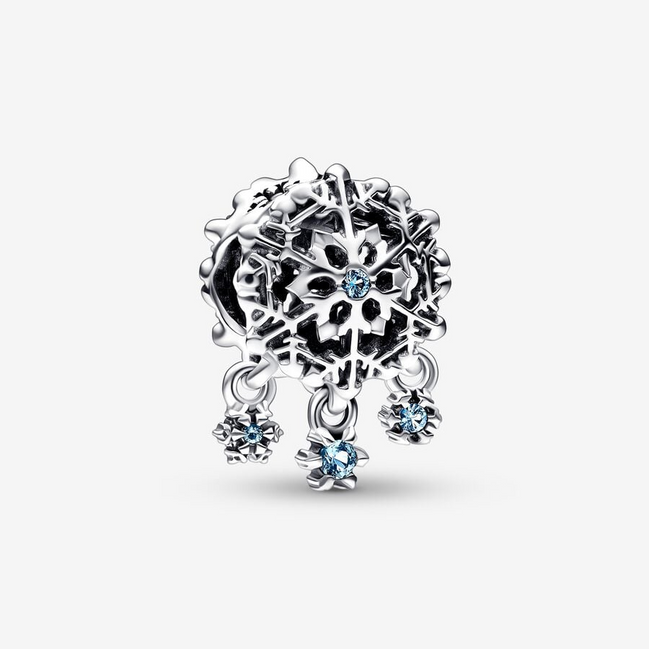 Pandora Moments Icy Snowflake Drop Charm