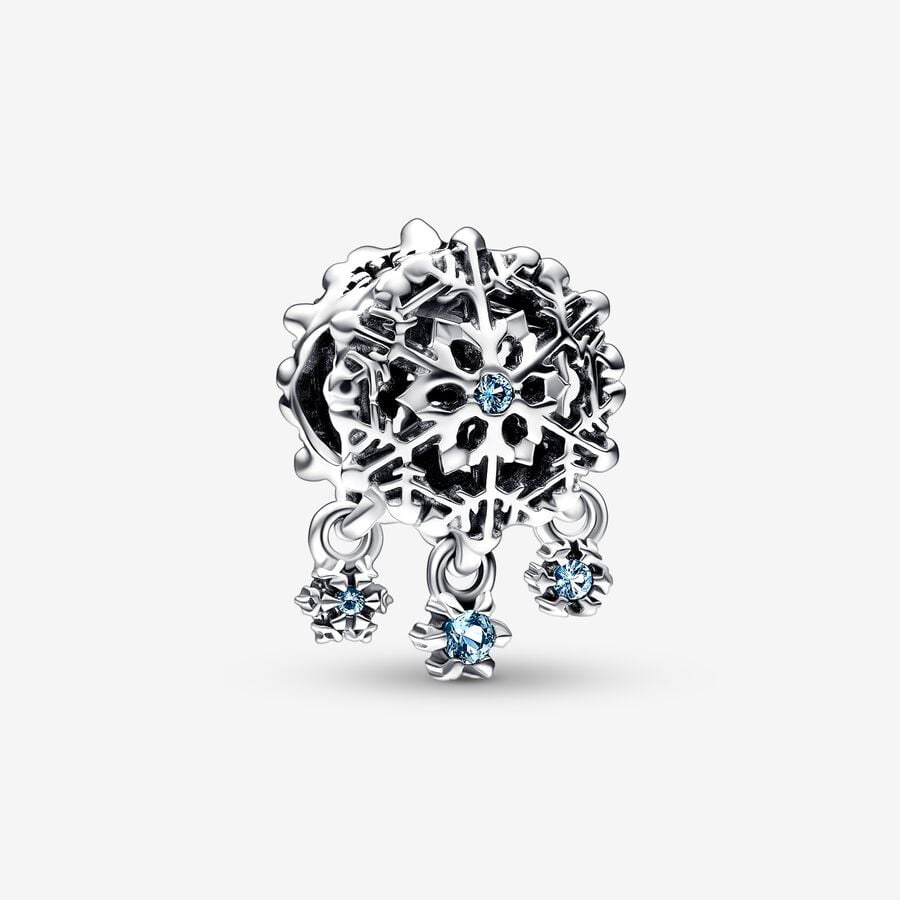 Pandora Moments Icy Snowflake Drop Charm