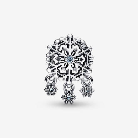 Pandora Moments Icy Snowflake Drop Charm