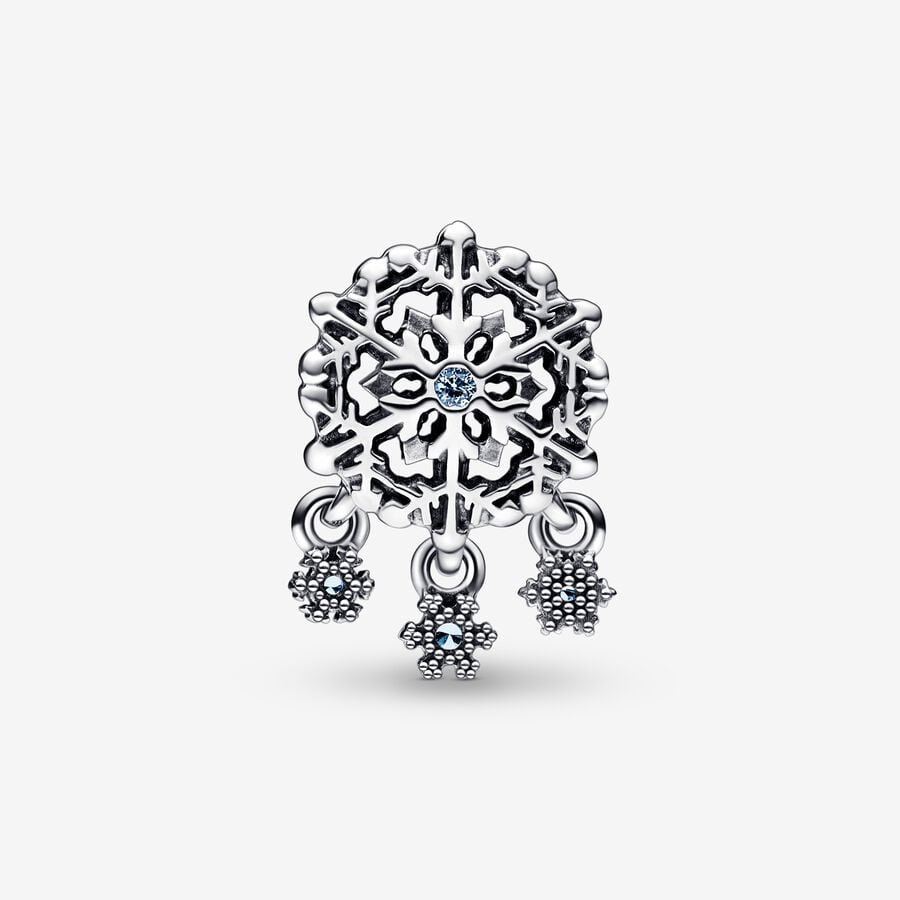 Pandora Moments Icy Snowflake Drop Charm
