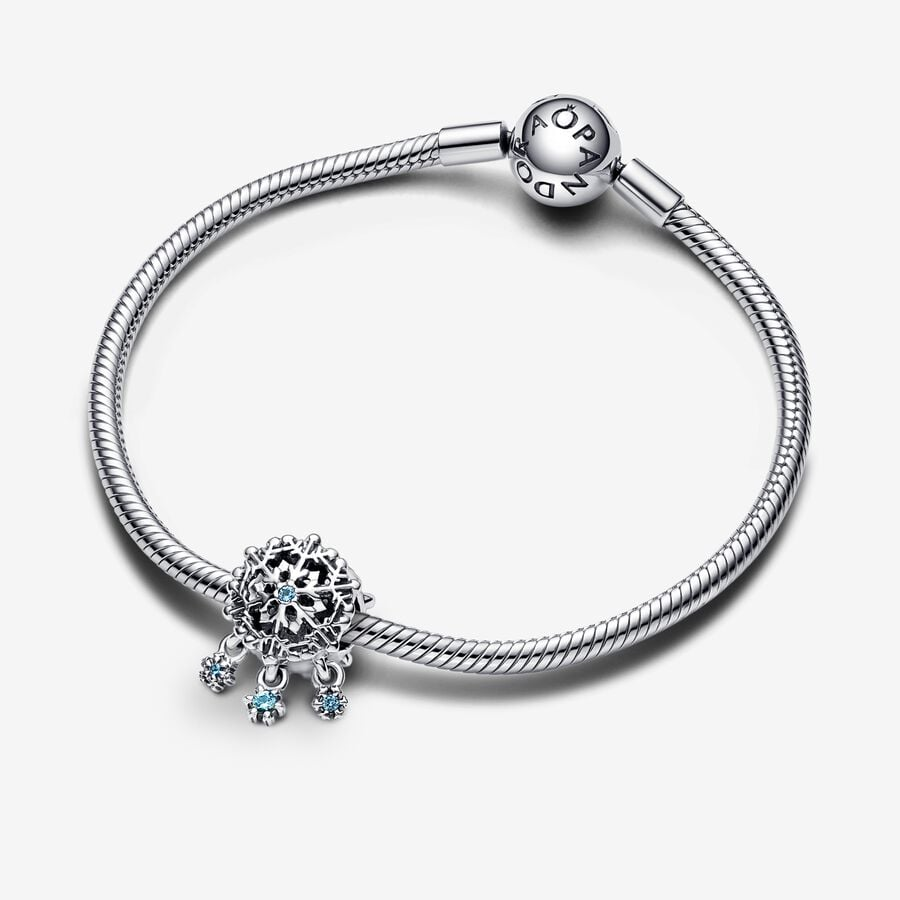 Pandora Moments Icy Snowflake Drop Charm