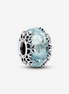 Pandora Moments Silver Winter Blue Snowflake Murano Charm