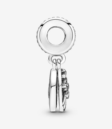 Pandora Moments "Love You To The Moon And Back" Double Dangle Tree & Galaxy Moon Charm