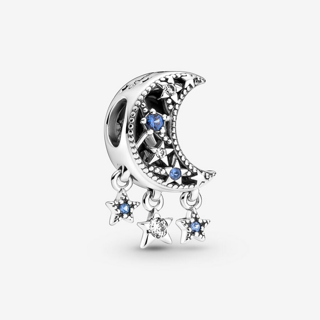 Pandora Moments "Dream Big" Star & Crescent Moon Charm