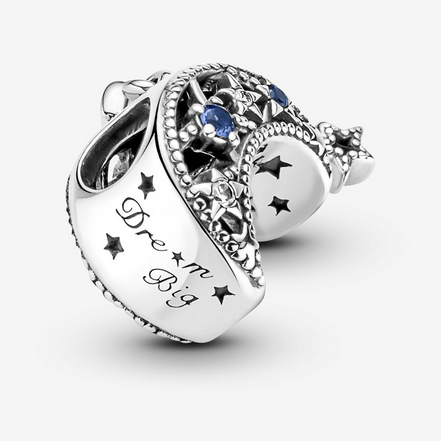 Pandora Moments "Dream Big" Star & Crescent Moon Charm