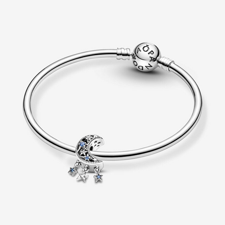 Pandora Moments "Dream Big" Star & Crescent Moon Charm