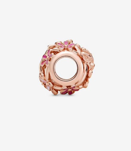 Pandora Moments Openwork Pink Daisy Flower Charm
