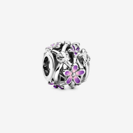 Pandora Moments Openwork Purple Daisy Charm