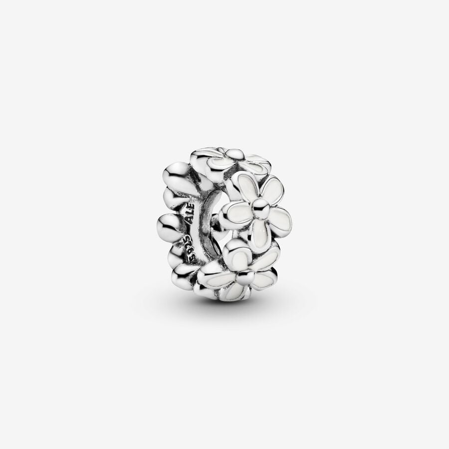 Pandora Moments Darling Daisy Silver Spacer Charm