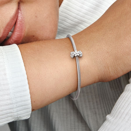 Pandora Moments Darling Daisy Silver Spacer Charm