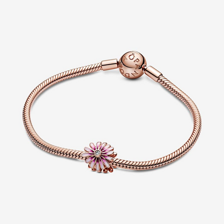 Pandora Moments Pink Daisy Charm