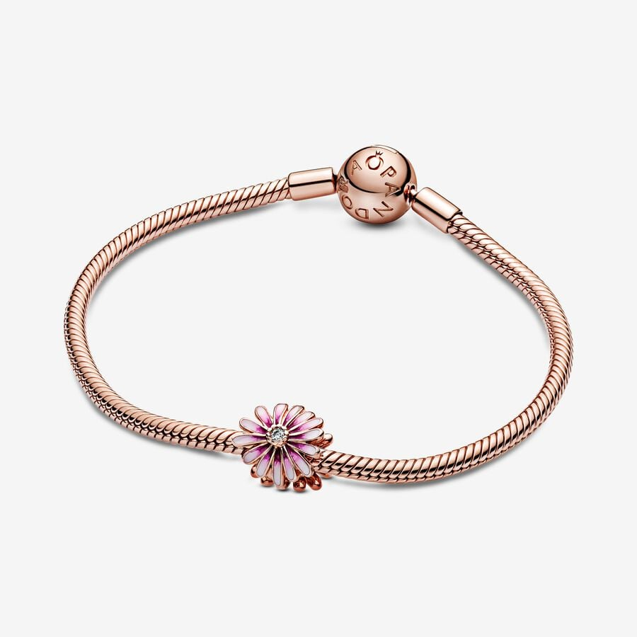 Pandora Moments Pink Daisy Charm