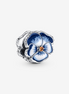 Pandora Moments Blue Pansy Flower Charm