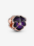 Pandora Moments Deep Purple Pansy Flower Charm