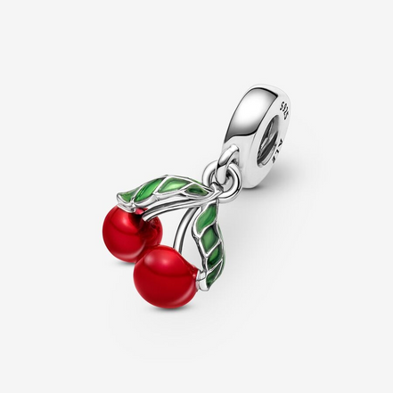 Pandora Moments Asymmetrical Cherry Fruit Dangle Charm