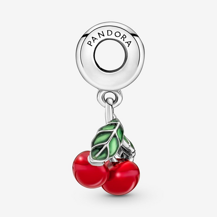 Pandora Moments Asymmetrical Cherry Fruit Dangle Charm