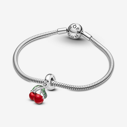 Pandora Moments Asymmetrical Cherry Fruit Dangle Charm