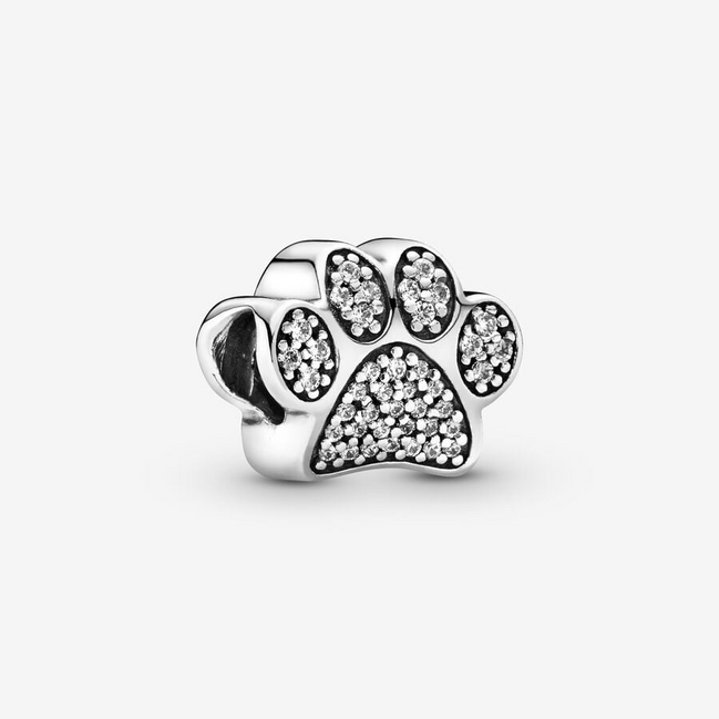 Pandora Moments Sparkling Silver Pet Paw Charm