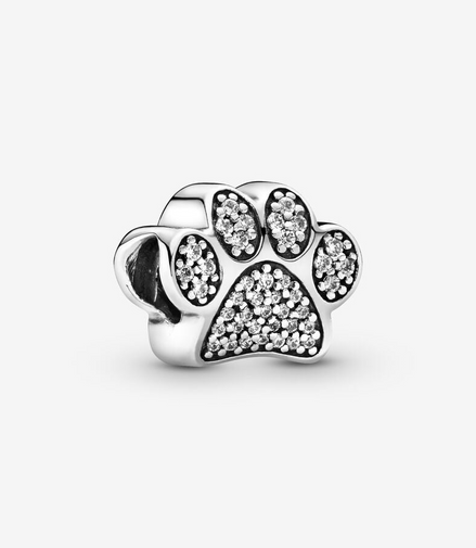 Pandora Moments Sparkling Silver Pet Paw Charm
