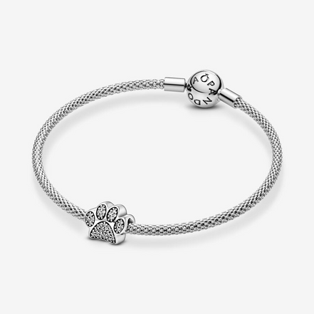 Pandora Moments Sparkling Silver Pet Paw Charm