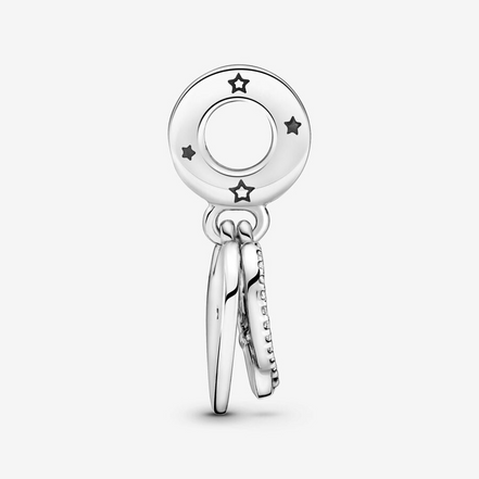 Pandora Moments "I'll Always Be There For You" Cats And Hearts Dangle Charm