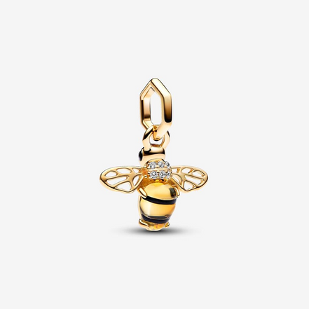 Pandora Moments Sparkling Bee Dangle Charm