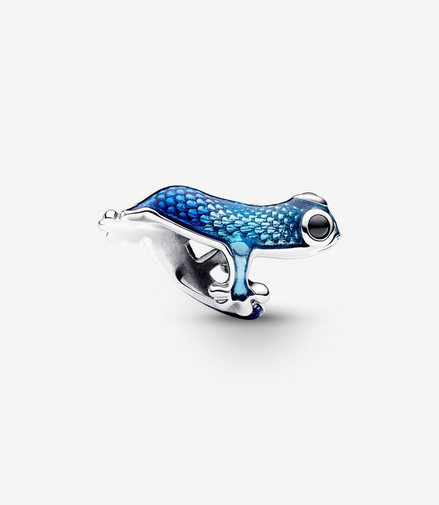 Pandora Moments Metallic Blue Gecko Charm