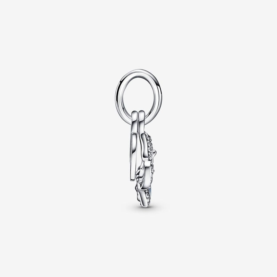 Pandora Moments Blue Butterfly & Quote Double Dangle Charm