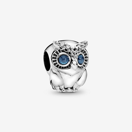 Pandora Moments Sparkling Owl Charm