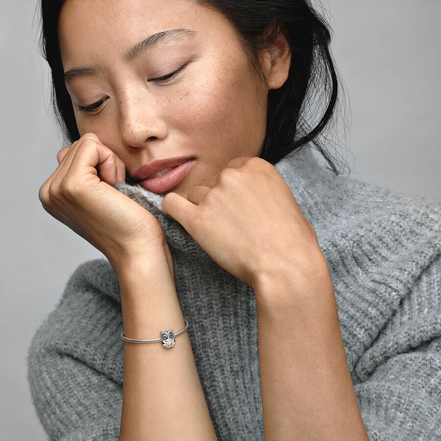 Pandora Moments Sparkling Owl Charm