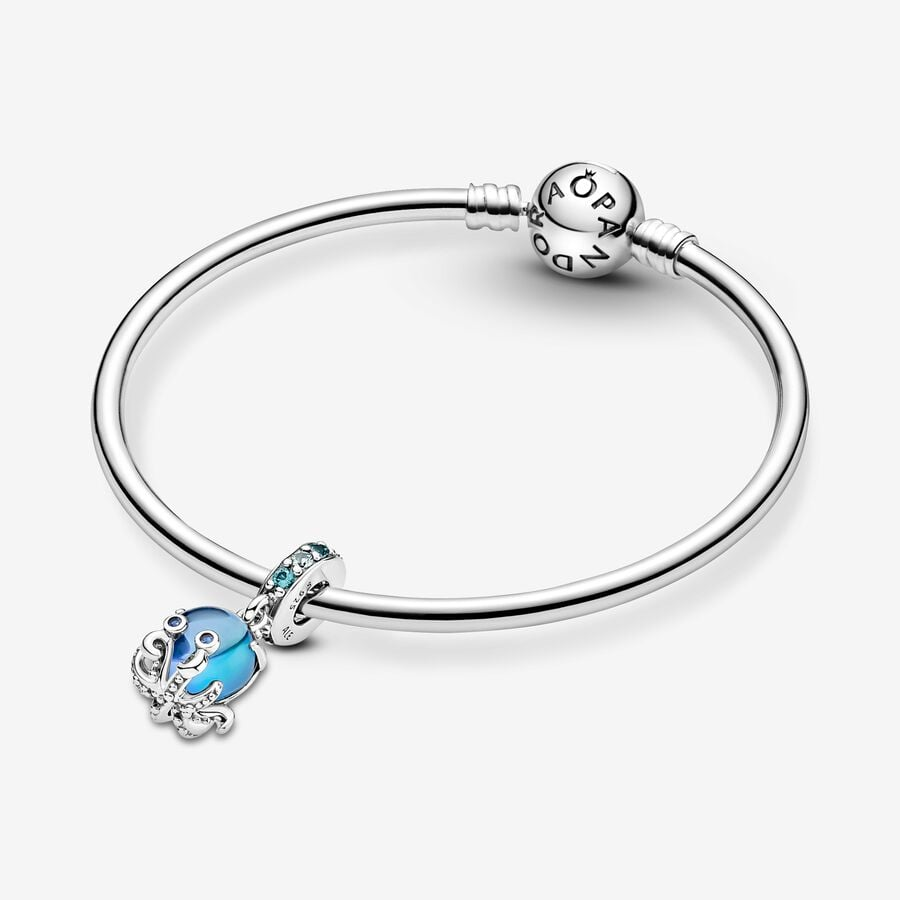 Pandora Moments Murano Glass Cute Octopus Dangle Charm