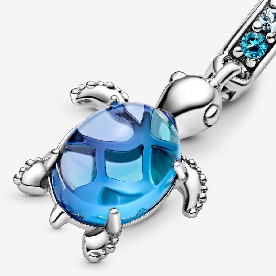 Pandora Moments Murano Glass Sea Turtle Dangle Charm