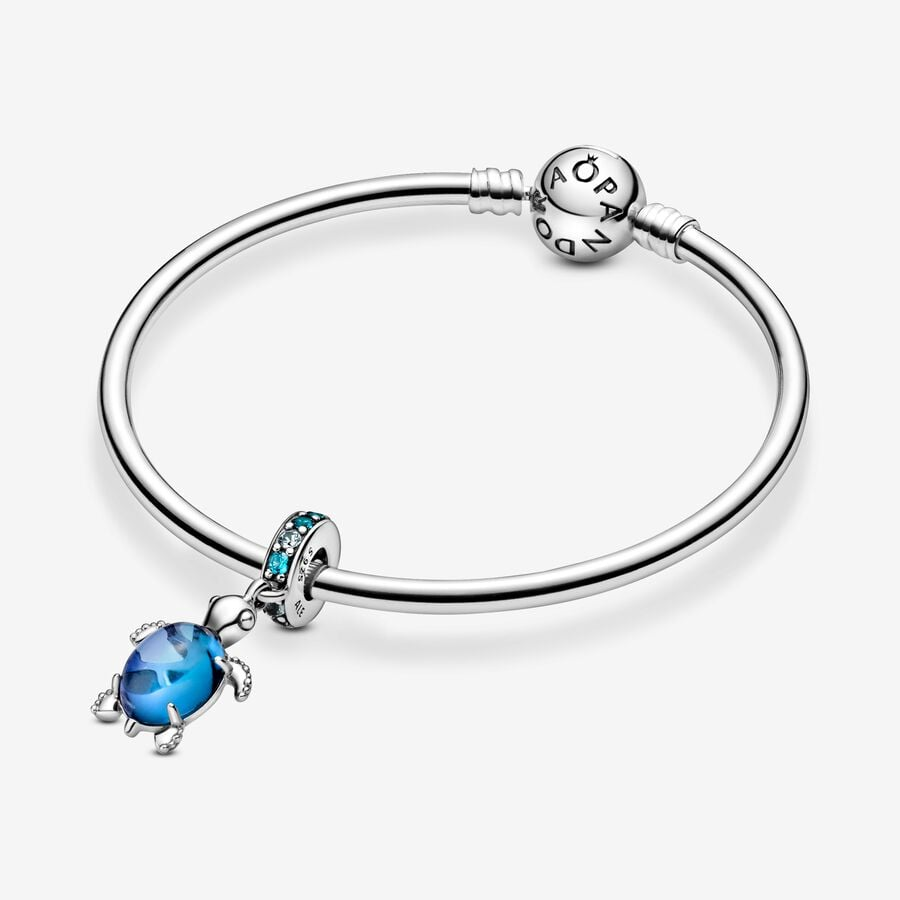 Pandora Moments Murano Glass Sea Turtle Dangle Charm