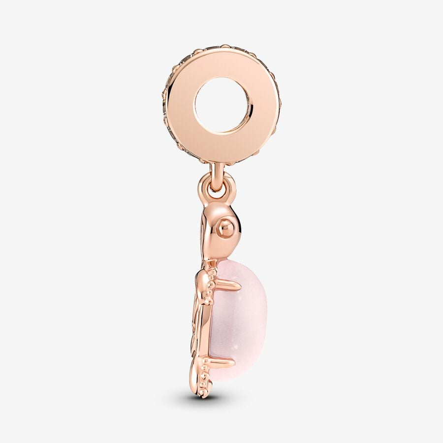 Pandora Moments Murano Glass Pink Sea Turtle Dangle Charm