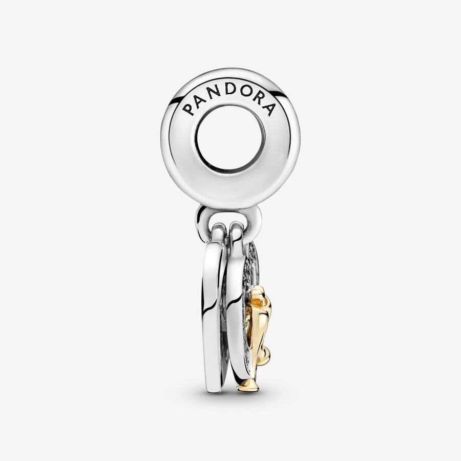 Pandora Moments Two-Tone Happy Anniversary Dangle Charm