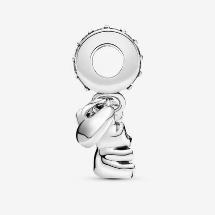 Pandora Moments Silver Teddy Bear Dangle Charm