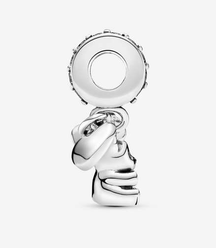 Pandora Moments Silver Teddy Bear Dangle Charm
