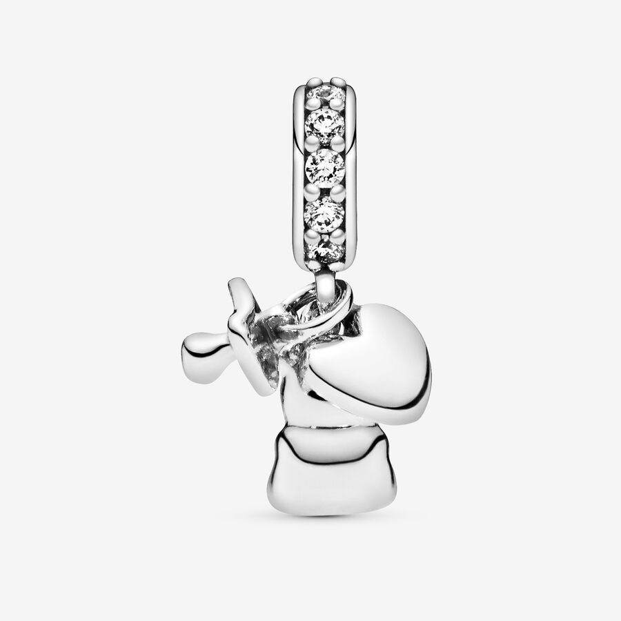 Pandora Moments Silver Teddy Bear Dangle Charm