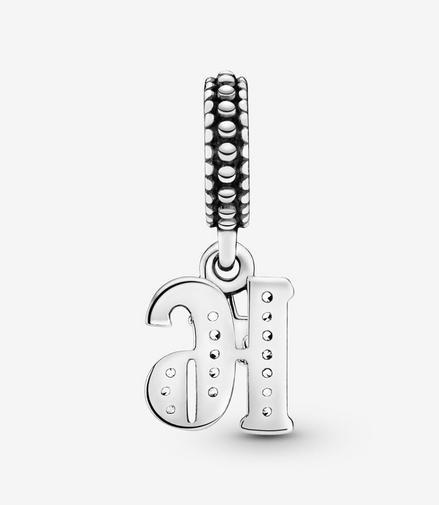 Pandora Moments 16th Celebration Birthday Dangle Charm