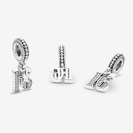 Pandora Moments 16th Celebration Birthday Dangle Charm