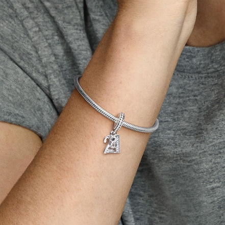 Pandora Moments 21st Celebration Birthday Dangle Charm