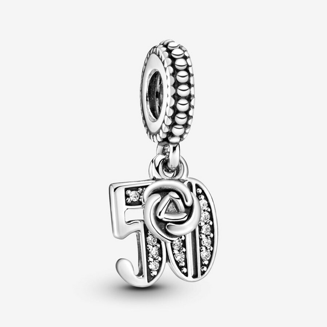 Pandora Moments 50th Celebration Dangle Charm