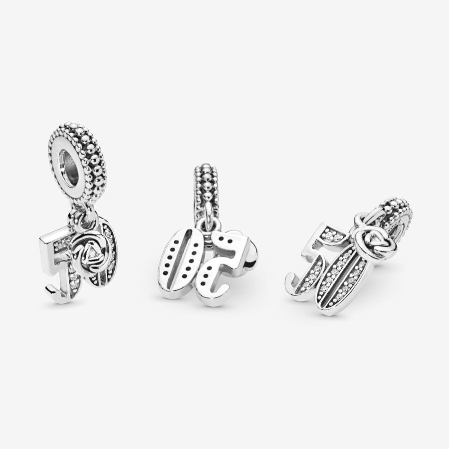 Pandora Moments 50th Celebration Dangle Charm