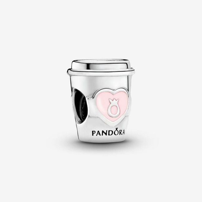 Pandora Moments Silver Take A Break Coffee Cup Charm