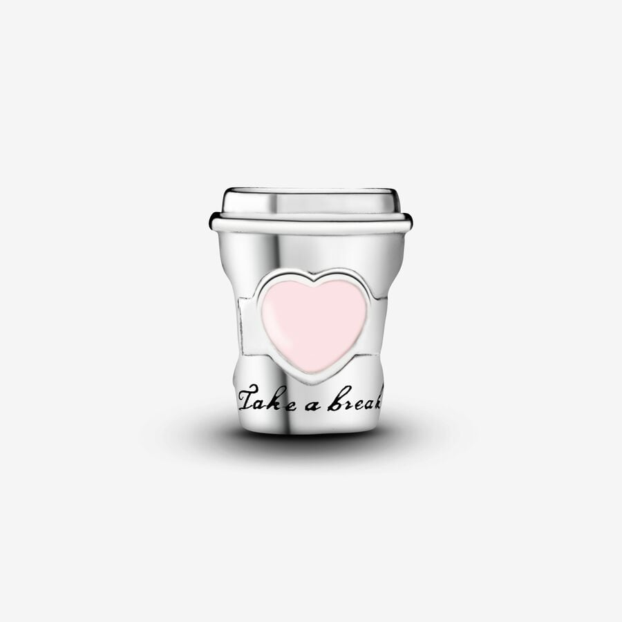 Pandora Moments Silver Take A Break Coffee Cup Charm