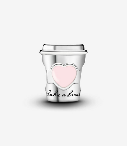Pandora Moments Silver Take A Break Coffee Cup Charm