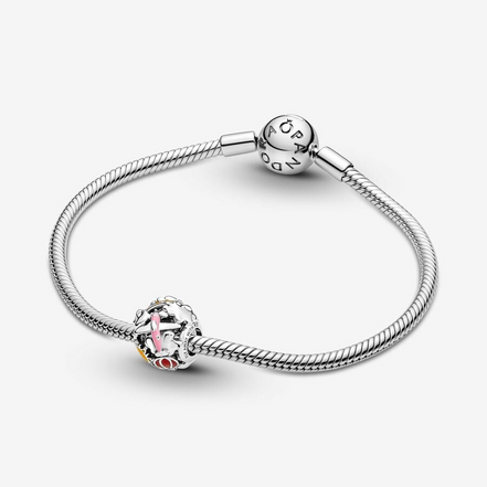 Pandora Moments "Fly Away With Me" Rainbow Sky And Travel Charm