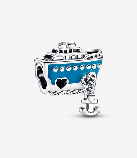 Pandora Moments Anchored Cruise Ship Charm